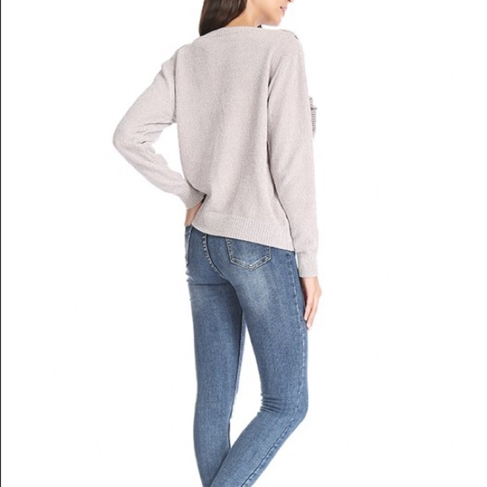 Chenille Ruffle Detail Sweater - Picture 5 of 6